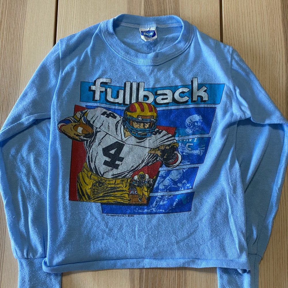 Vintage 1980 PCA Fullback Football LS Youth S